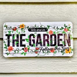 Tin Sign Garden, 20 x 10 cm