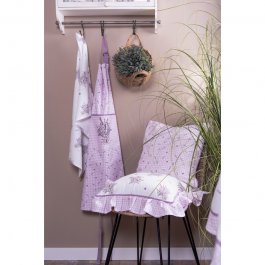 Kuddfodral Lavendel vit/syren, 40 x 40 cm