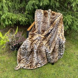 Pläd Leopard, 150 x 180 cm