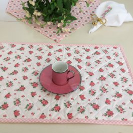 gårdsromantisk rosa bordstablett