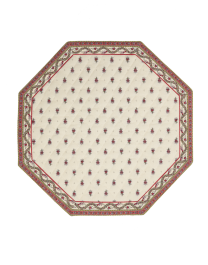 romantisk tablett i tyg från provence frankrike offwhite med blommor